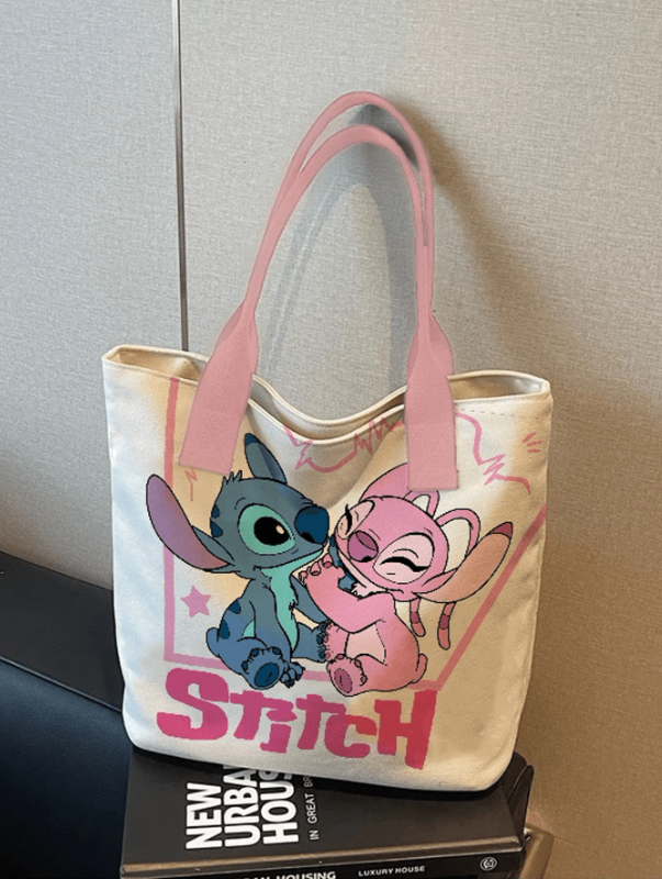 حقيبة تسوق قماشية من ديزني ليلو وستيتش