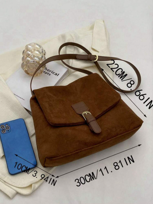 حقيبة كروسبودي سعة كبيرة ذات لون أحادي، عصرية وشاملة، مثالية لعروض الروديو الجينز والمناسبات الجديدة