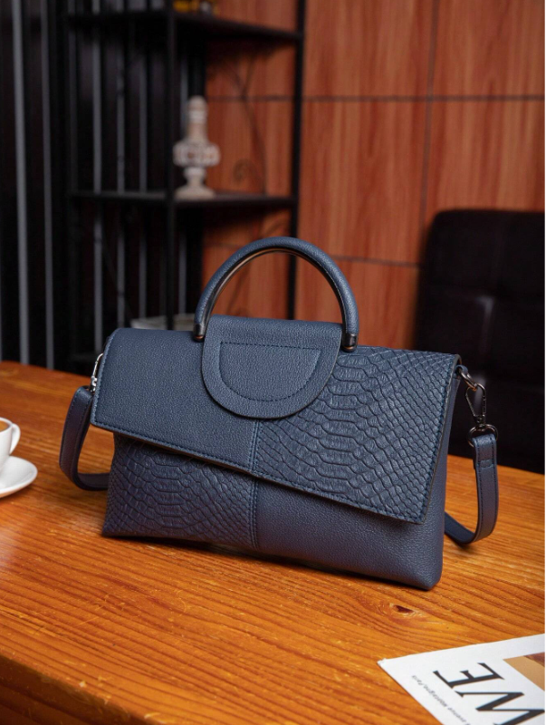 حقيبة جانبية من الجلد الصناعي الفاخرة، حقيبة يد عصرية متعددة الاستخدامات